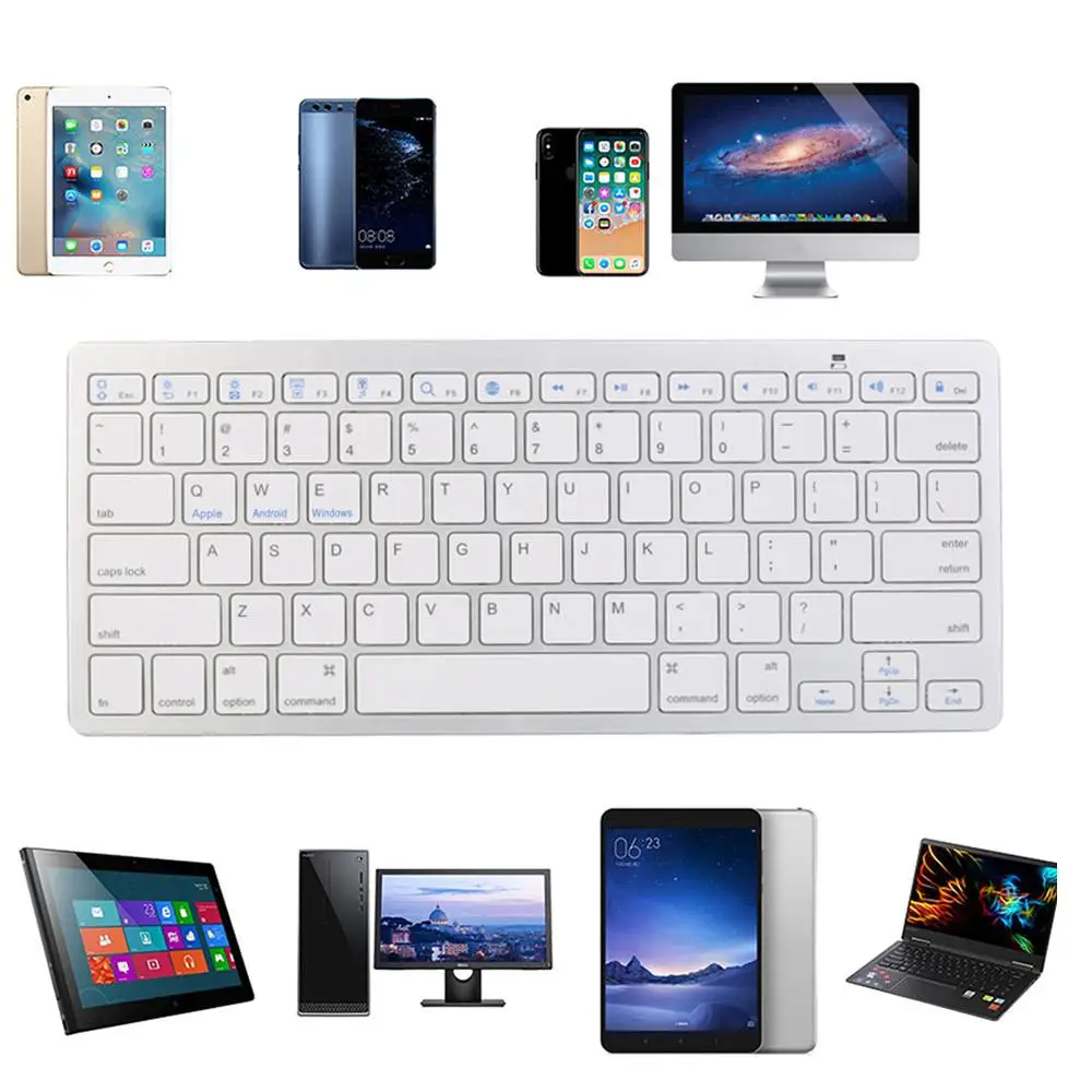 Slim Wireless BT 3.0 Keyboard for iMac/iPad/Android/Phone/Tablet PC | Компьютеры и офис