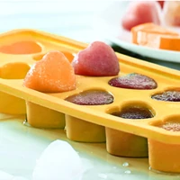 1pcs heart shaped silicone jelly molds candy chocolate jello gummy ice cube tray diy non stick 12 cavities ice cream tubs mold