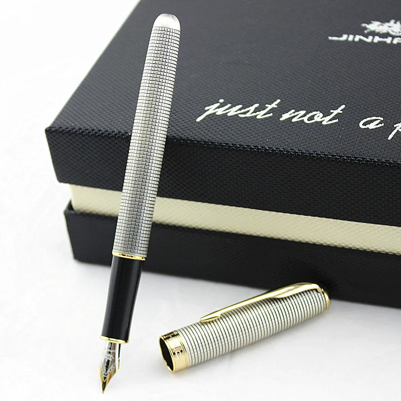 Jinhao 601 металлическая авторучка для каллиграфии, деловая Подарочная канцелярская чернильная ручка