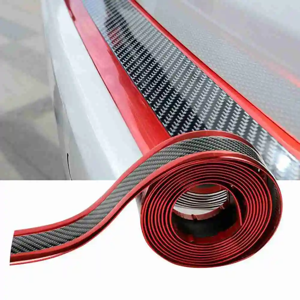 

Scratch-resistant Rubber Car Stickers Carbon Fiber Sill Protector Sill Protector Film Bumper Stickers Car Styling
