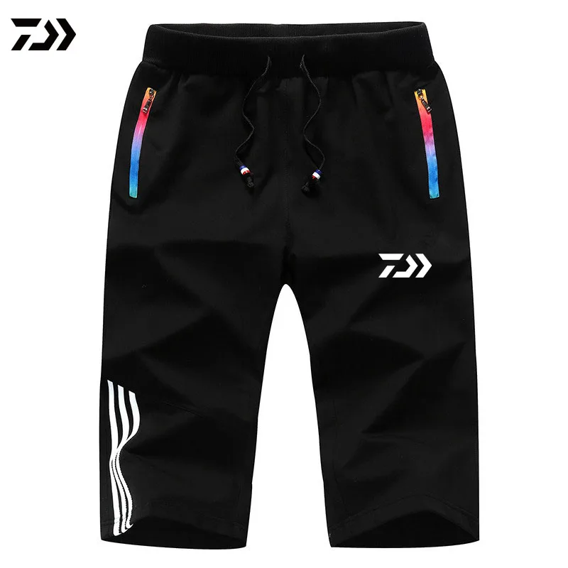 

New DAIWA Fishing Pants Drawstring Outdoor Shorts Cotton Sport Breathable Fishing Clothing Elastic Waist Man Short Pants L-6XL