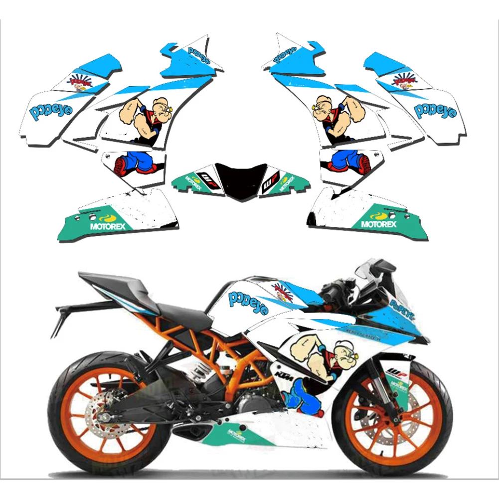 Полный набор графических наклеек для уличного велосипеда ADV Фоновые наклейки KTM