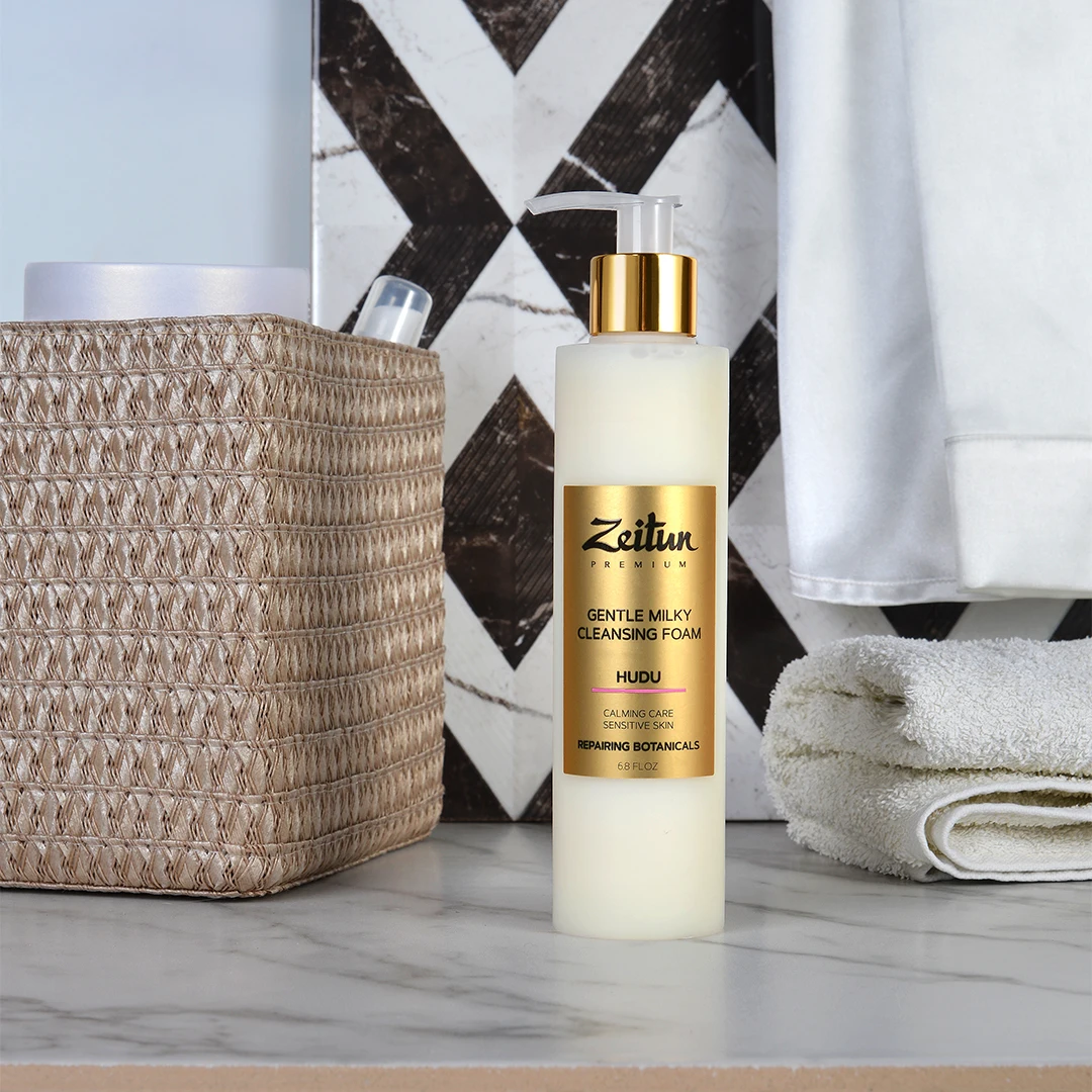Нежная молочная пенка для умывания Zeitun HUDU чувствительной кожи. 200 мл. | Красота и