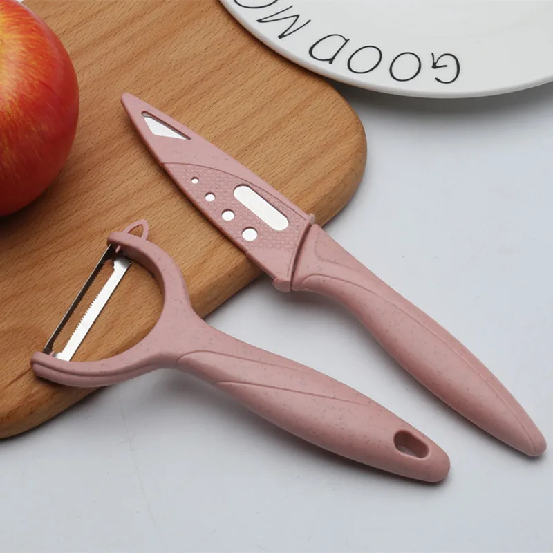 Pink 2 шт./компл. Многофункциональный пшеничной соломы Картофелечистка морковь Zester инструмент для фруктов и овощей, Кухня аксессуары - Цвет: Pink