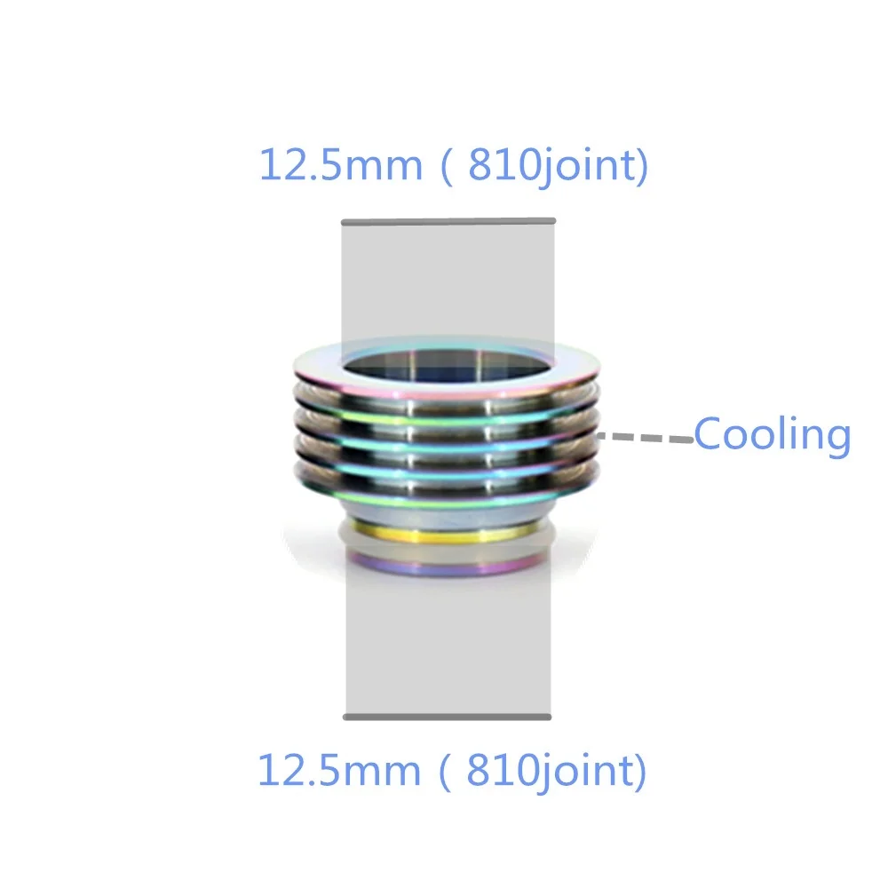 YUHETEC 810 мундштук из нержавеющей стали охлаждающий плавник для распылитель