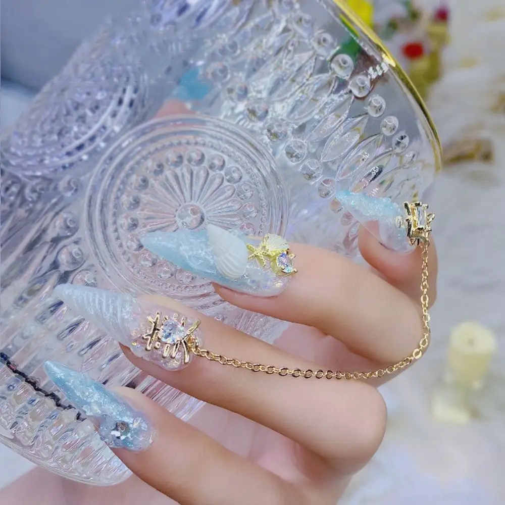 Роскошные подвески-цепочки украшения для ногтей Стразы блестящие ювелирные