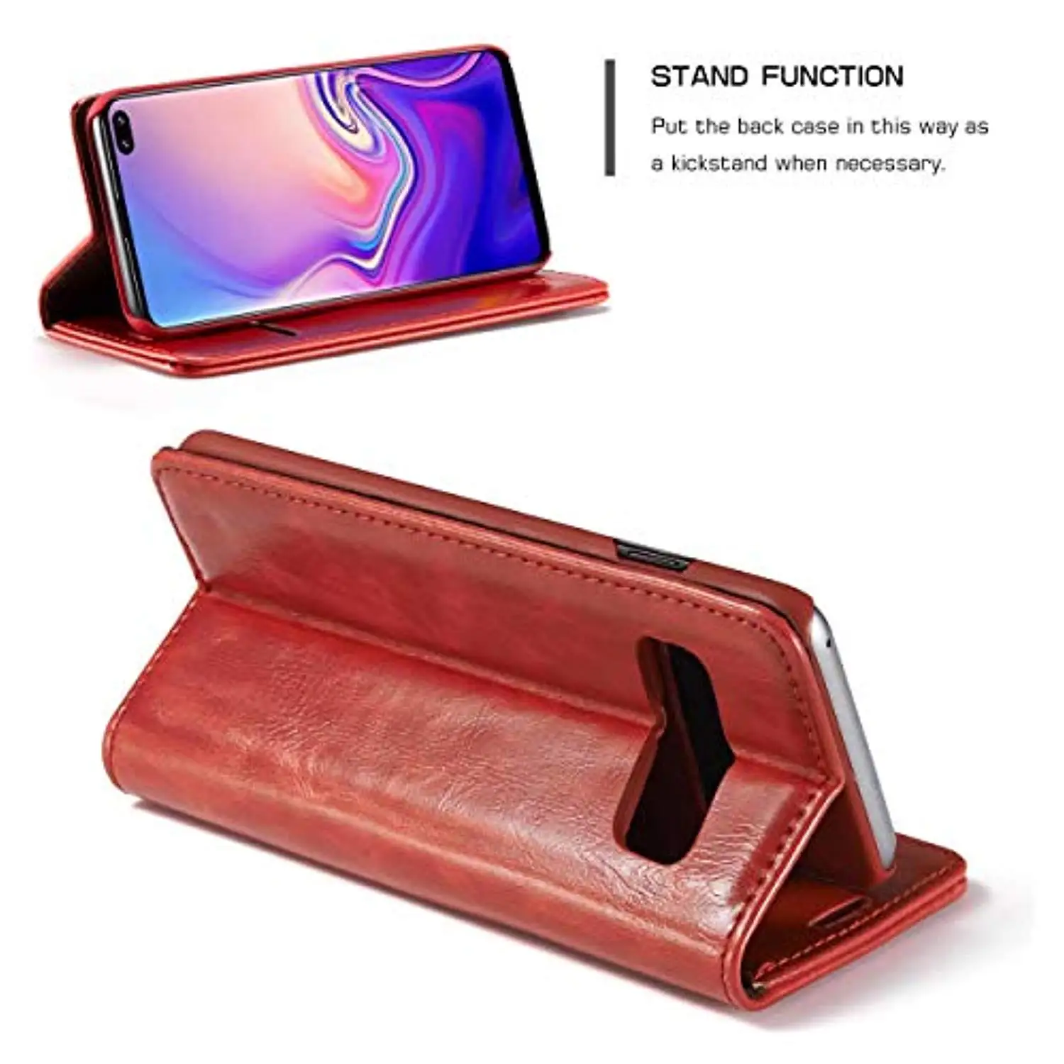 Магнитная искусственная кожа Crazy Horse Бумажник Флип Слот для карт чехол Fundas samsung
