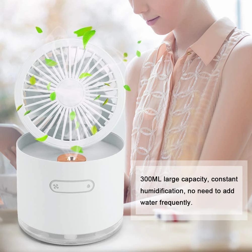 Портативный распылитель воды вентилятор USB Перезаряжаемый складной воздушный