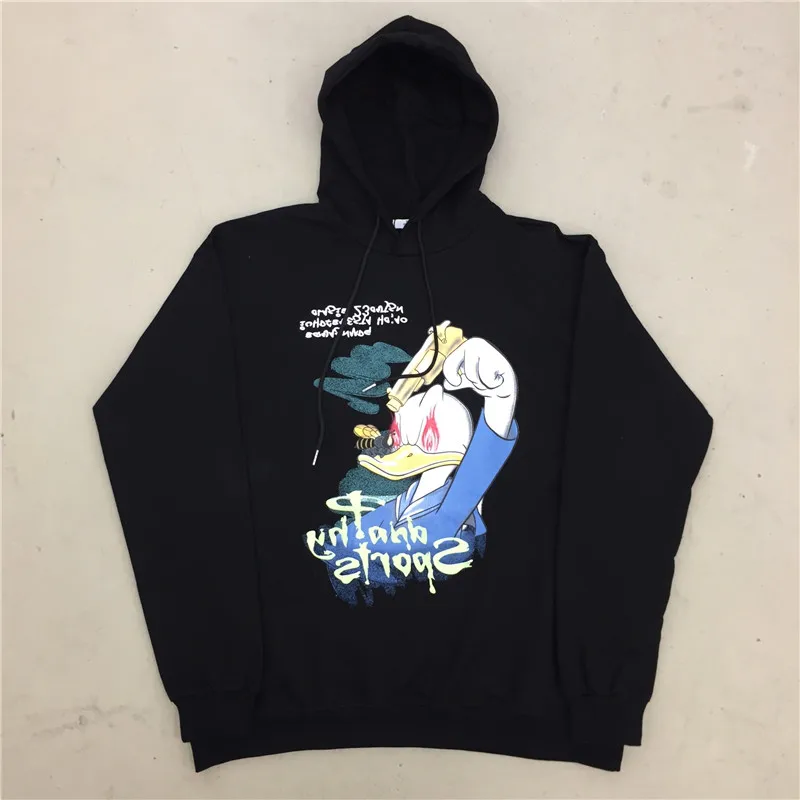 

2-color New Fall Collegiate Women Sweatshirt Cartoon Fun Print Hoodie Female Loose Long Sleeve Plush Pullover Mujer