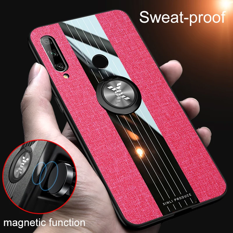 Роскошный мобильный телефон Capas Huawei Enjoy 10 Plus чехол чехлы для задней панели ткань