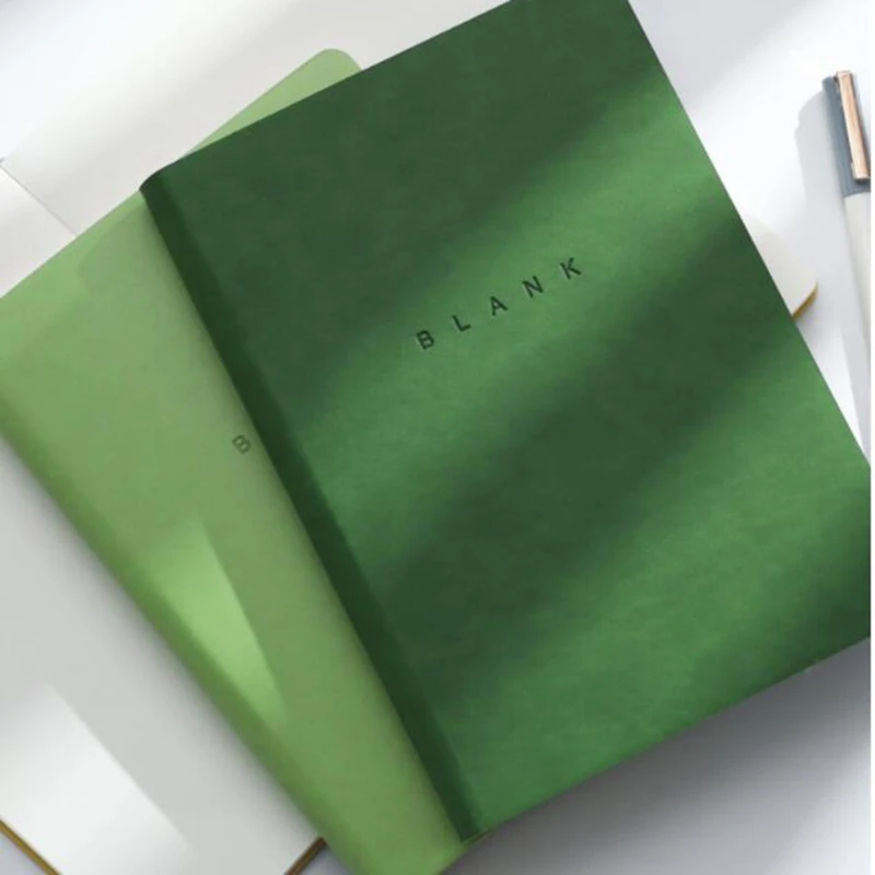 

Soft PU Leather 144 Sheets A5 Blank Journal Notebook Diary Planner Agenda Sketchbook Kawaii Travel Handbook School Stationery