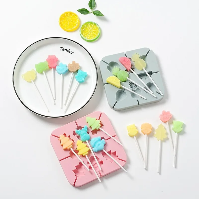 Мультфильм фрукты животных серии леденец Силиконовые формы для торта выпечки