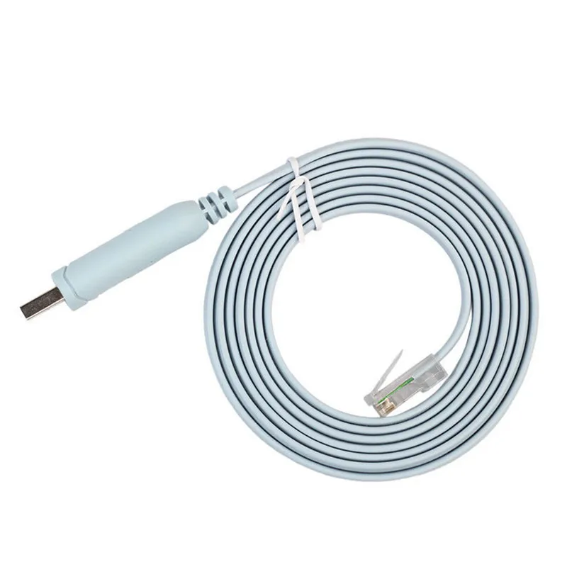 1.8M USB To RJ45 For Cisco Console Cable FTDI 744664241835 A7H5 for H3C HP Arba 9306 phone router rollover console |