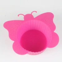 west point butterfly cup cake cup egg tart cup high temperature silicone baking cake mould set of 10
