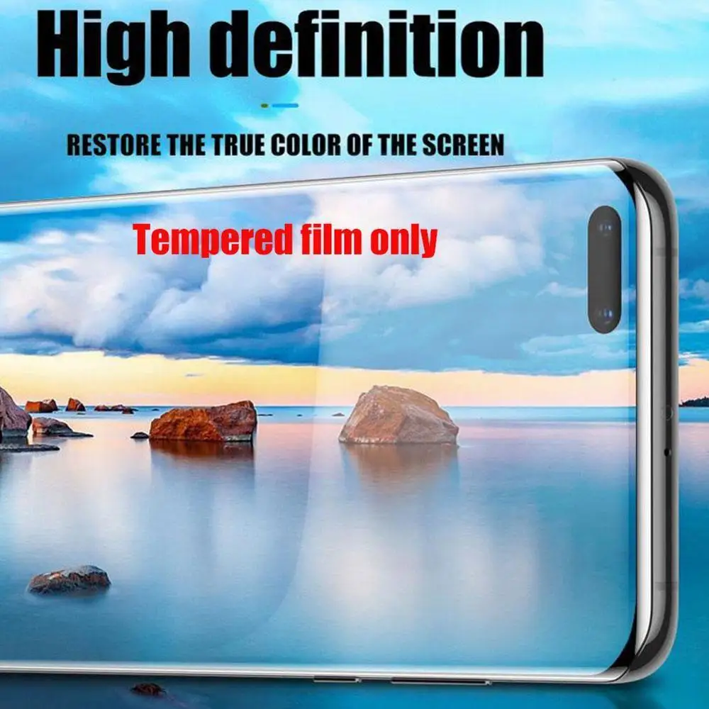 

Full Coverage 3D Curved Tempered Safety Glass Screen Tempered Protector For Huawei HD mate40Pro Glass Film N5T8