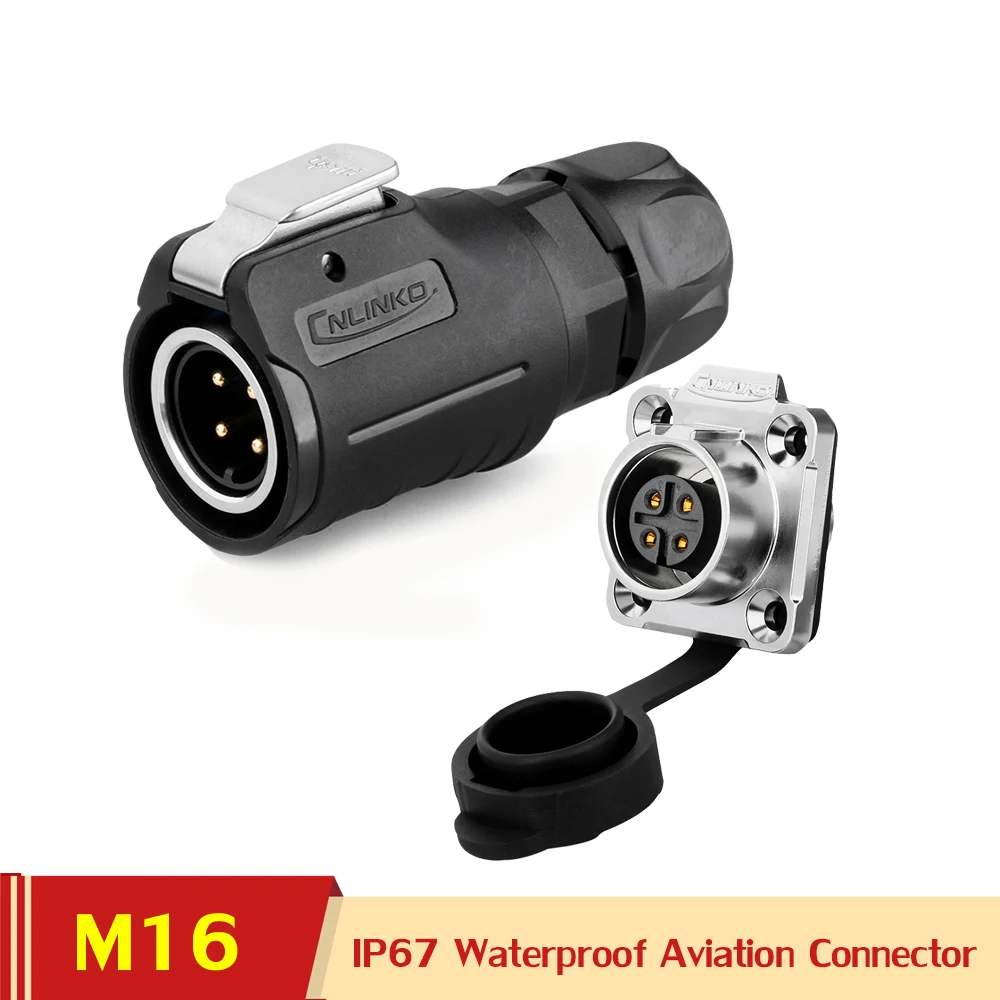 Уличный кабель M16 штекер гнездо нажимной вытяжной Быстрый электрический разъем
