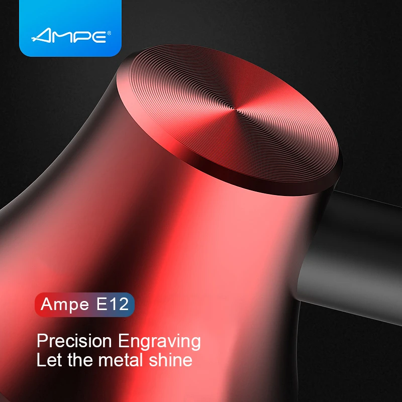 Металлический чехол для наушников Ampe E12 Special edition звукоизоляция HD HiFi