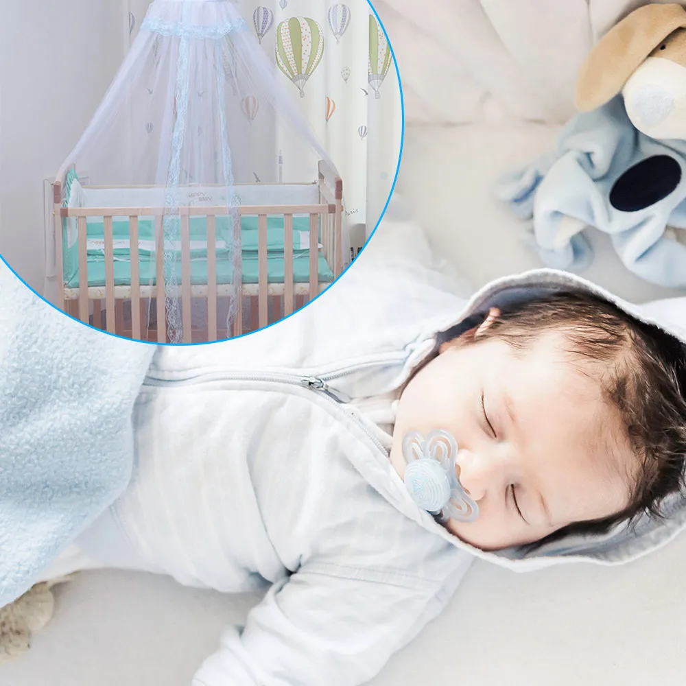 

Universal Mosquito Net For Baby Summer Baby Crib Net Crib Dome Foldable Netting Mosquito Net Infant Canopy Round Bed Canopy