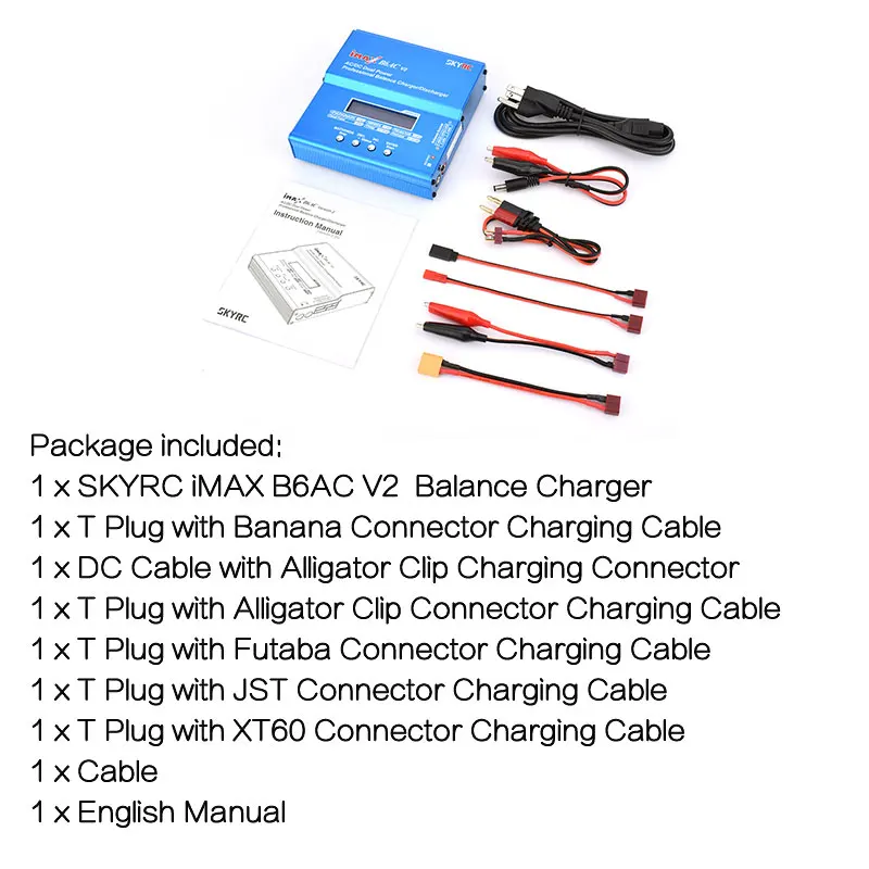 SKYRC iMAX B6AC V2 6A 50 Вт Зарядное устройство/зарядное устройство Dis для 1-6S LiPo Li-Ion LiFe LiHV Nimh Nicd PB RC Дрон батарея