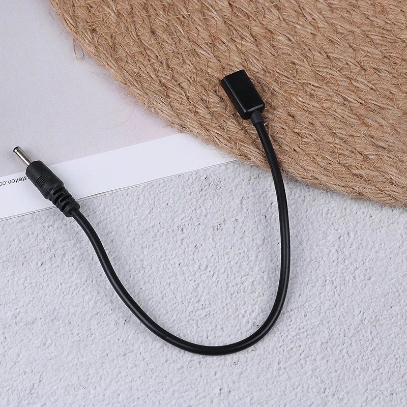 

1pc 20cm DC Power Micro USB Female Socket To DC 3.5x1.35mm Male Plug Adapter Cable Cord