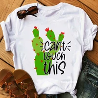 funny cant touch this grpahic print t shirt womens clothing summer cactus plant lover gift tshirt femme kawaii clothes tops