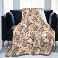 farm flower rat rose four weasons micro pile blanket high quality flannel comfortable and warm woolen durable sheet 8060