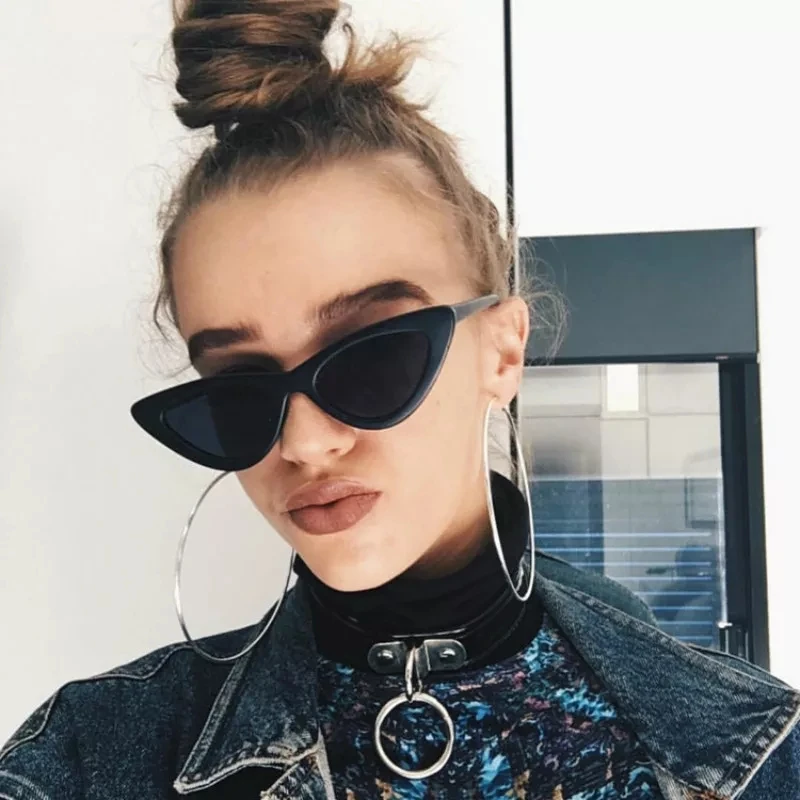 

Vintage Cateye Sunglasses Women Sexy Retro Small Cat Eye Sun Glasses Brand Designer Colorful Eyewear For Female Oculos De Sol