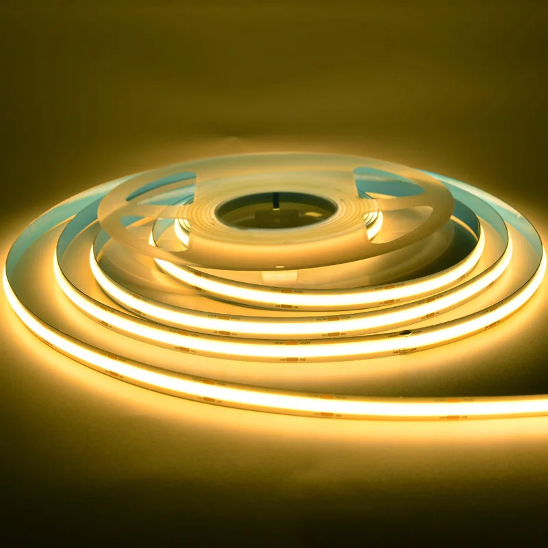 Гибкая светодиодная лента высокой плотности COB светильник 378/384/420/504 светодиодов/м