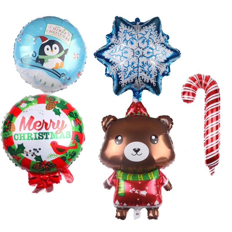 Санта Клаус эльф Фея Снежинка шары медведь подарок на Рождество дома украшения