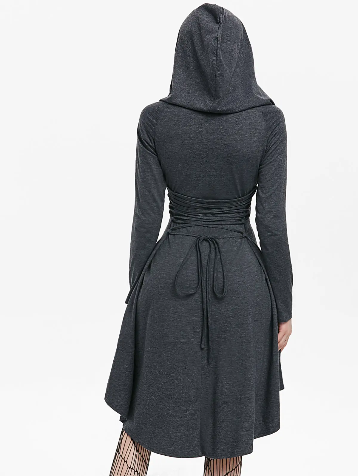 Женское длинное платье с капюшоном в готическом стиле|Женские платья| |