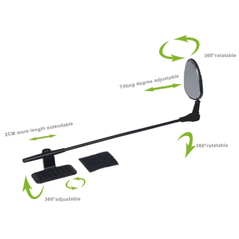 Велосипедное Зеркало легкий алюминиевый велосипедный шлем гибкий 360 градусов