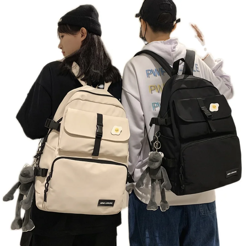 

Men Large Capacity Tooling Backpack Women 15.6 Inch Laptop Backpacks Female Shoulder School Bags for Teenage Girls Harajuku New