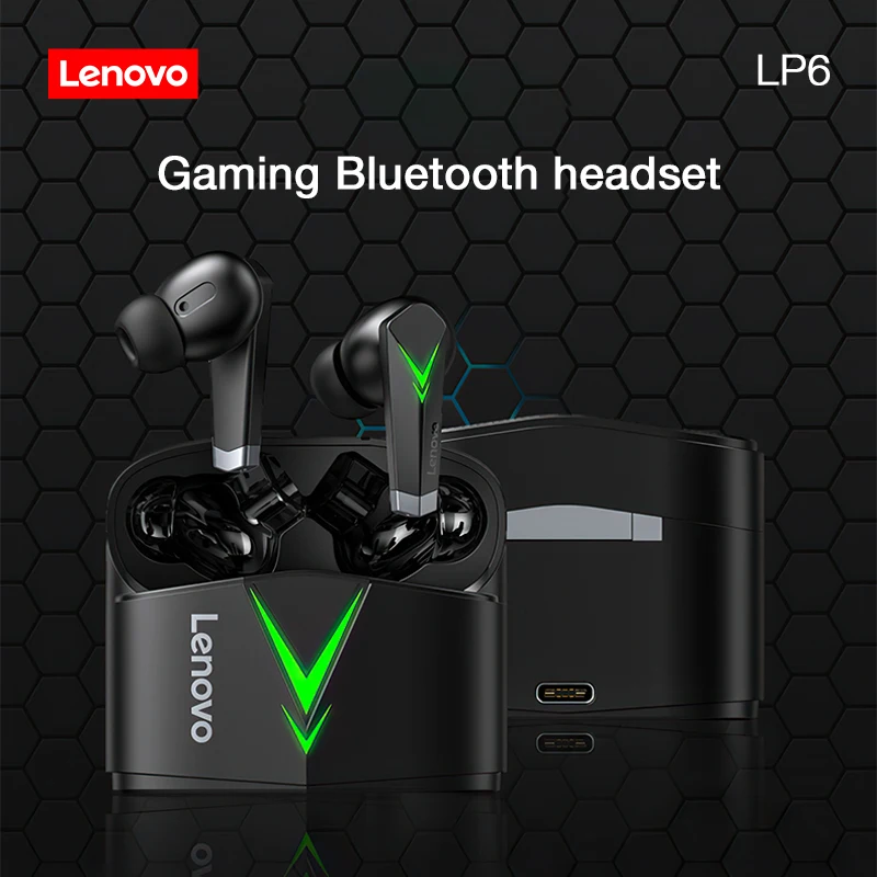 

Lenovo LP6 LP7 TWS Gaming Earphones Wireless Bluetooth V5.0 Headphones HIFI Low Latency Noise Reduction In-Ear Earbuds with Mic