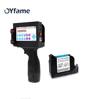 Standard Package OYfame портативный принтер ручной принтер этикетка мини принтер для бумаги пластик дерево qr-код принтер с интеллектуальным сенсорным экраном - Цвет: Standard Package