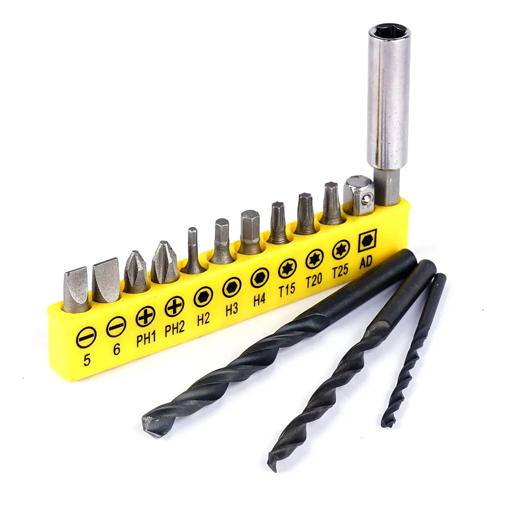 

15PCS Set Drill Bit Set Include 3/5/8mm Twist Drill for Brushless Electric Drill Cordless mMini Electric Screwdriver Parts