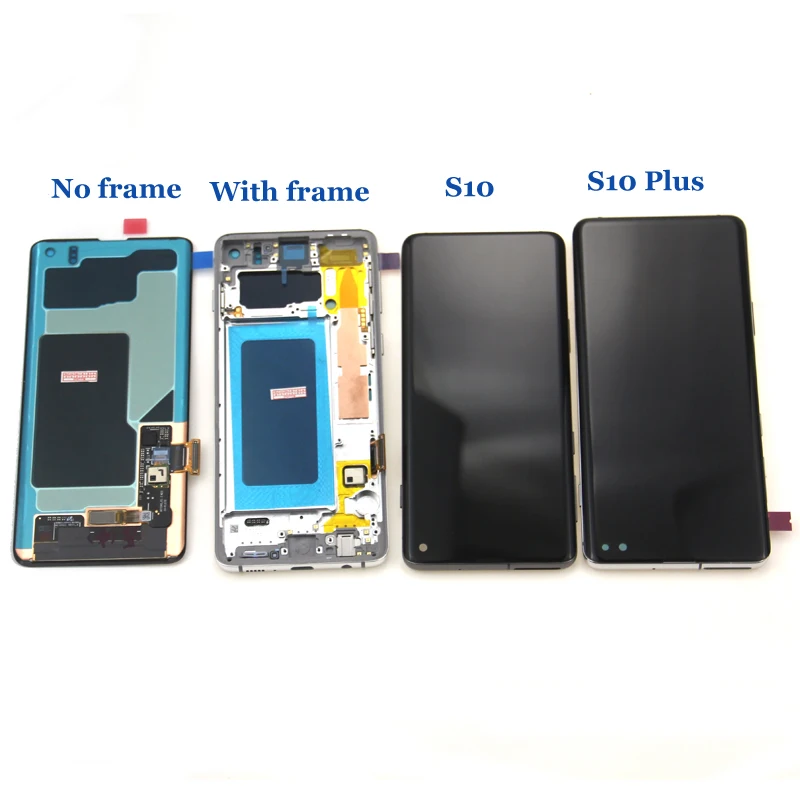 Замена AMOLED LCD для SAMSUNG Galaxy S10 SM-G9730 G973F ЖК-дисплей дигитайзер сенсорный экран |