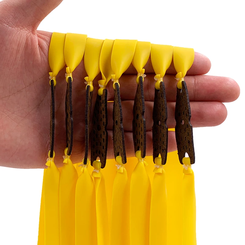 

6pcs Slingshot Hunting Powerful Flat Rubber Band 0.7-1 mm High Elasticity Outdoor Catapult Shooting Accessories
