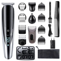 hatteker professional hair clipper for men rechargeable electric razor 5 in 1 hair trimmer hair cutting machine beard trimer 598