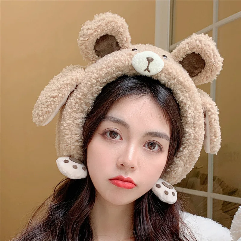 Зимние аксессуары для взрослых обогреватель головы Модный милый мультяшный