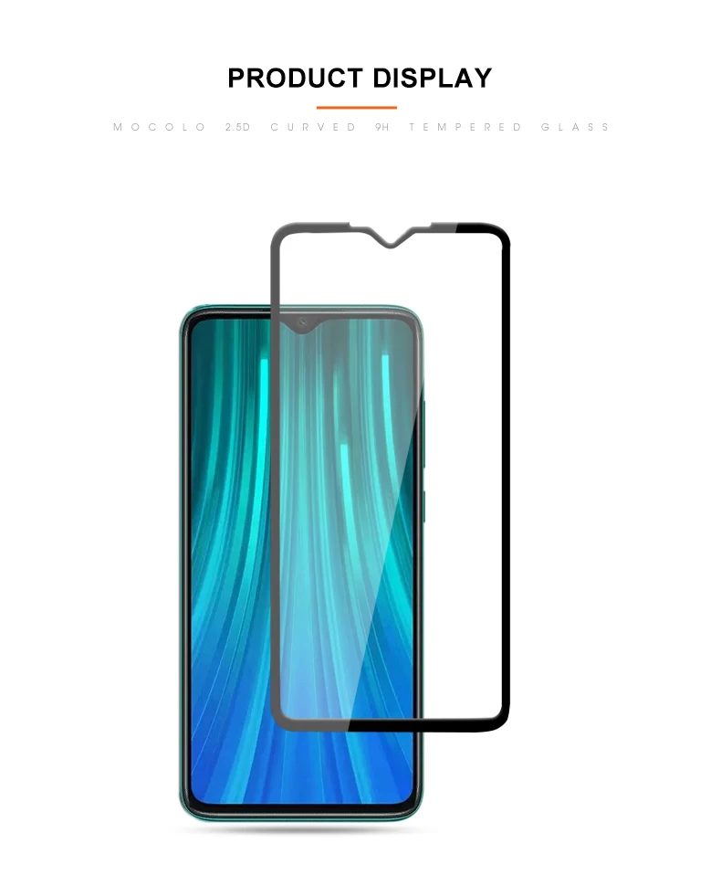Mocolo 2.5D полное покрытие стеклянная пленка для Xiaomi Redmi Note 8 PRO защита экрана полный экран для Redmi Note 8 Закаленное стекло пленка