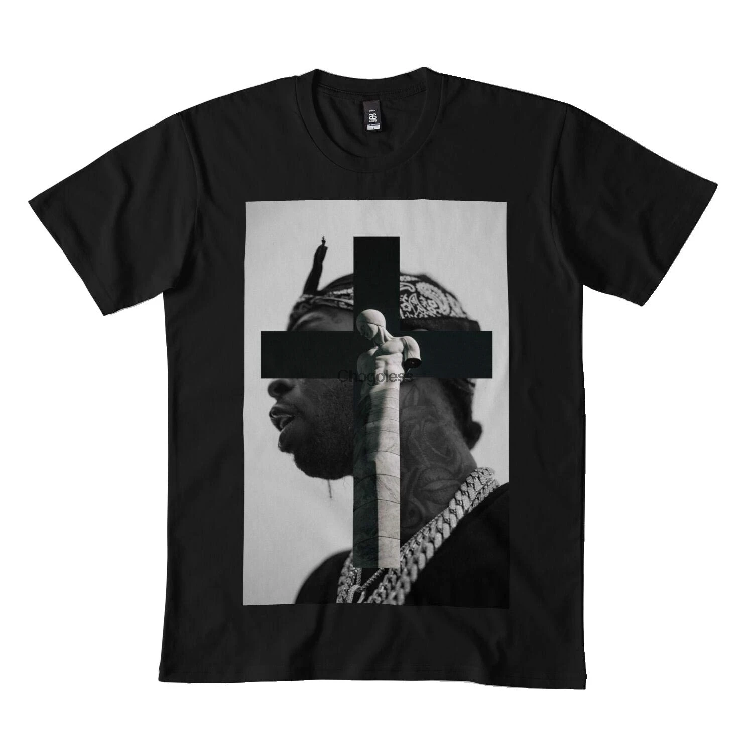 DMNTeestore поп дым Христос Футболка для мужчин женщин DMN черная | Мужская одежда