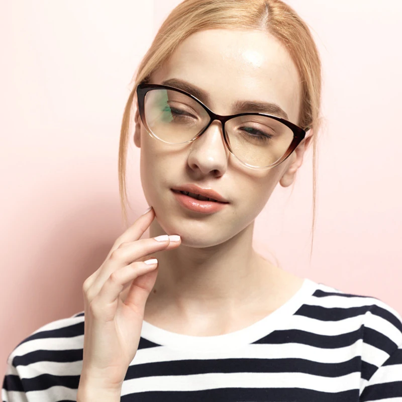 Veshion Tr90 оправа для очков кошачий глаз очки мужчин и женщин оптические линзы