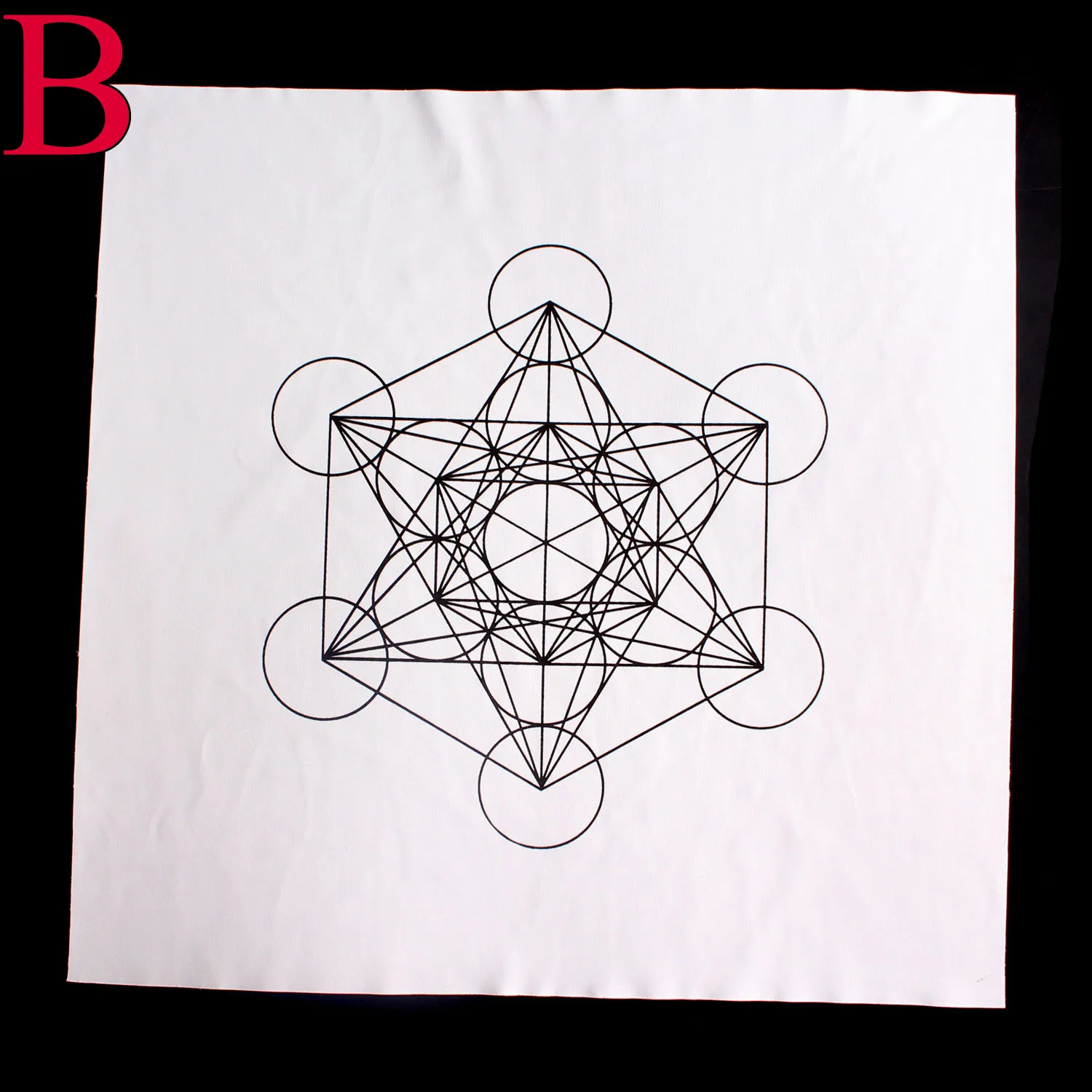 1 шт. 7 чакр Таро хлопковая ткань лотос Руна символ геометрия кристалл сетка