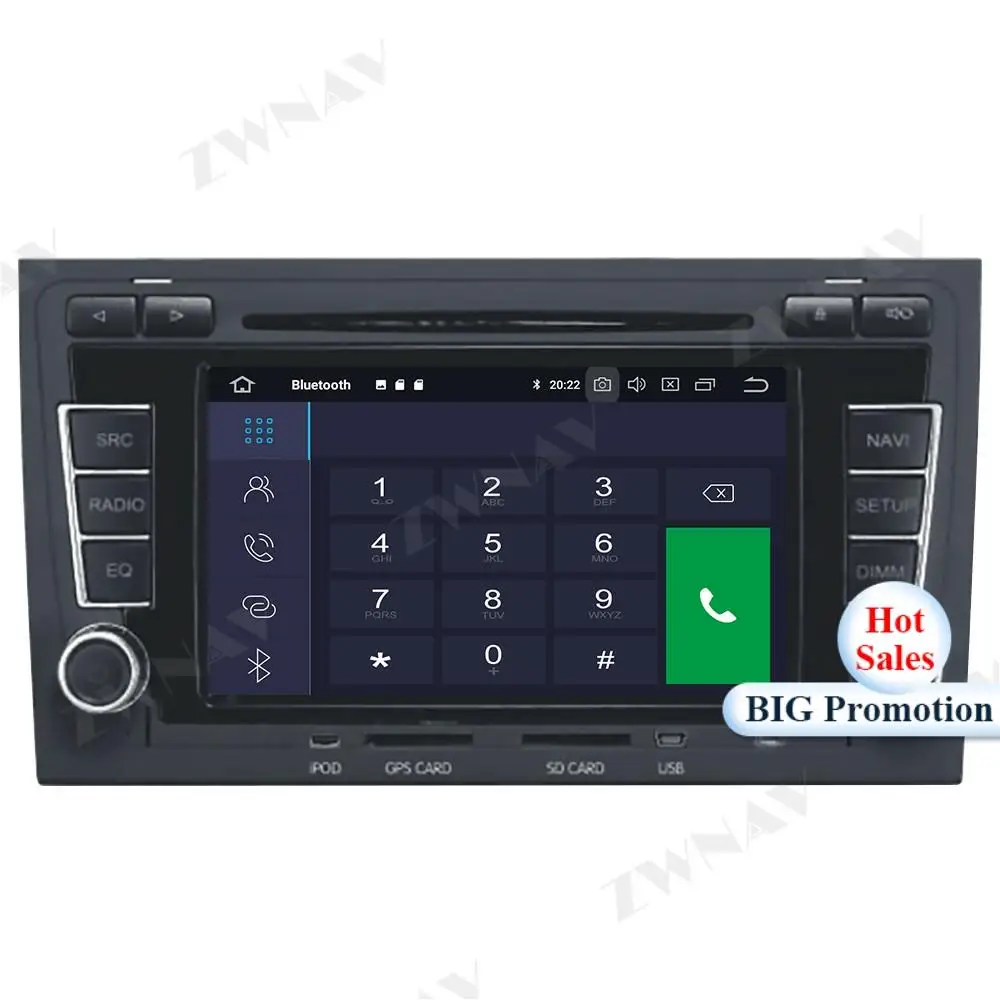 

64 Android 10.0 Car Multimedia Player For Audi A4 2003-2012 for Audi Seat Exeo 2009-2012 GPS Radio stereo Touch screen head unit