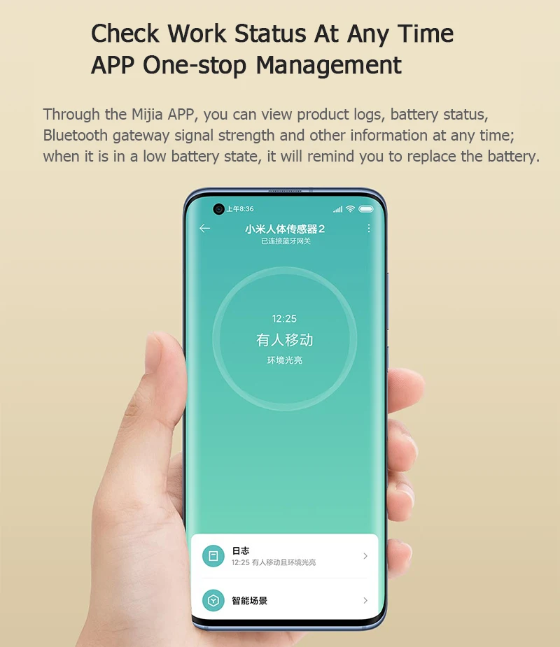 Датчик движения Xiaomi Mi Motion Sensor 2 фирменный кронштейн для датчика присутствия