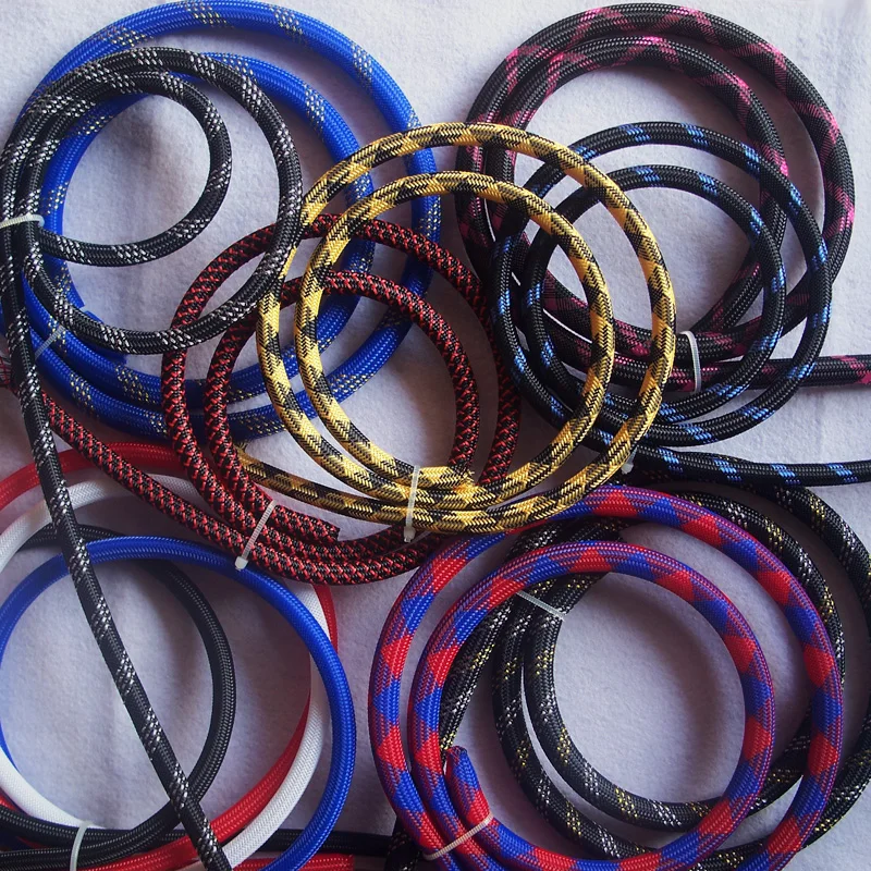 

1M New Tight High Density PET Expandable Braided Sleeve 2 4 6 8 10 12 14 16 20 25 30 40mm Wire Cable Insulated Protection DIY