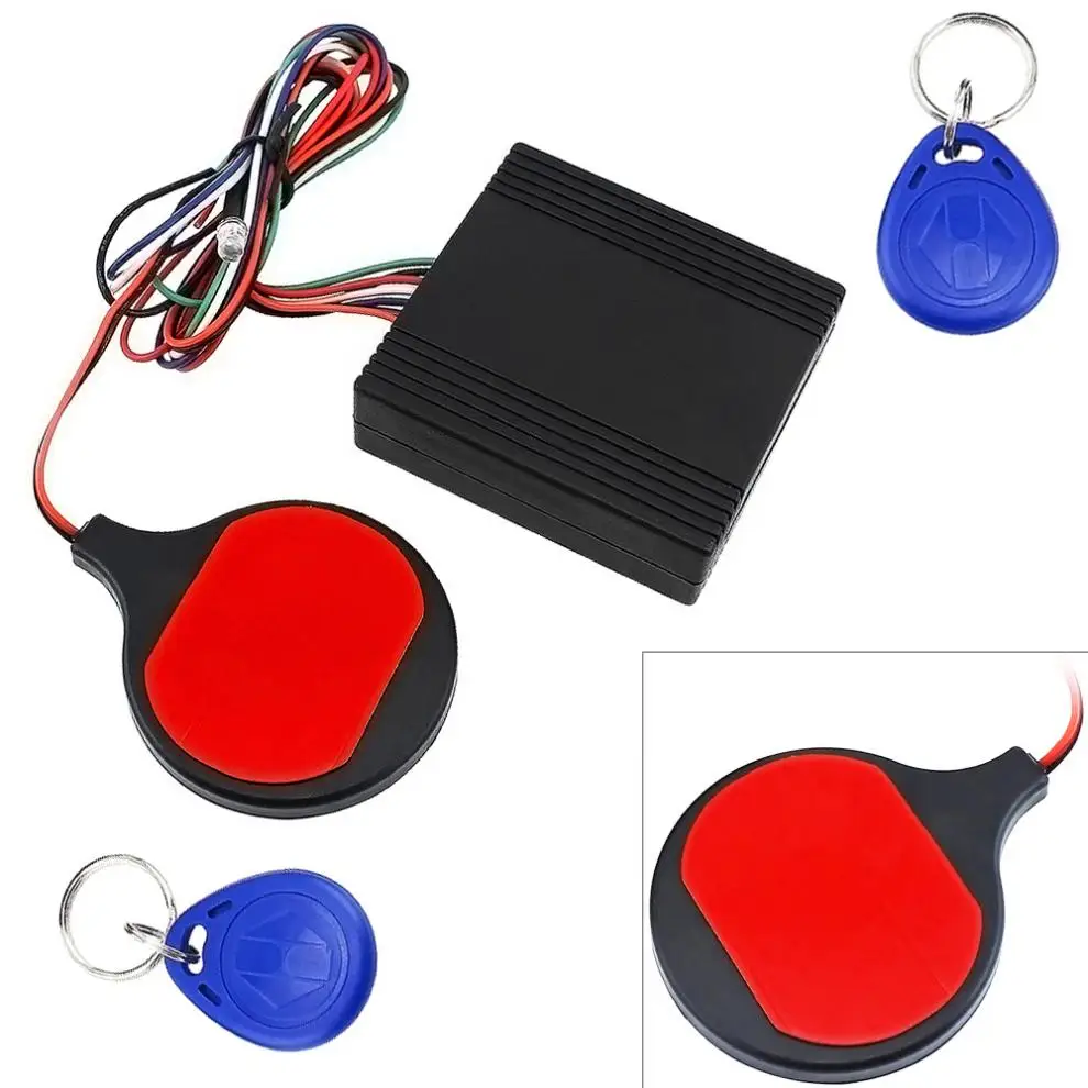 12V мотоциклов ID карты зондирования бесшумный замок противоугонное устройство