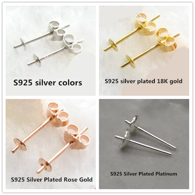 Женские серьги гвоздики из серебра 100% пробы с натуральным жемчугом 8 9 мм|pearl stud