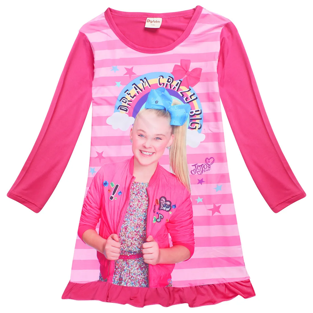 JOJO siwa Детские Длинные рукава для маленьких девочек зимняя одежда детская