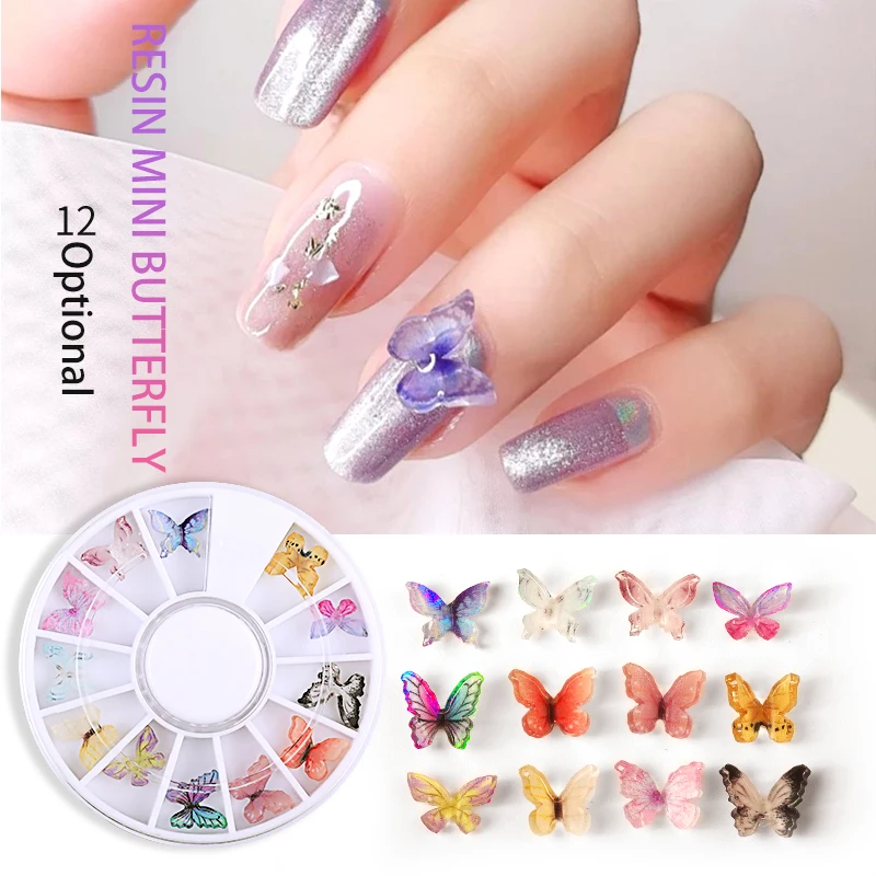 LEAMX 12 новый полимерный 3D трехмерный бабочка в форме сделай сам украшения ручной